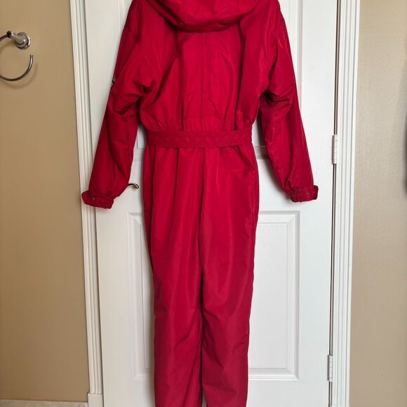 Vintage 90s Metropolis by Couloir Bright Red 1-Piece Ski Suit - Picture 2 of 13
